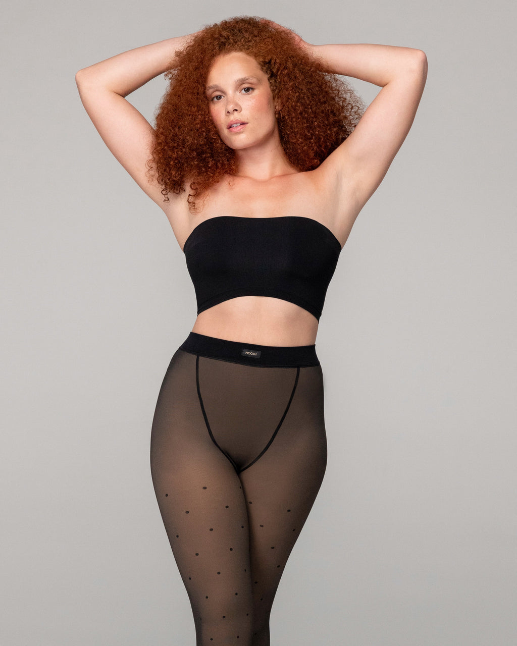 TOAST - FLEECE-LINED TIGHTS - DOTS