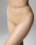 MUSE - NET-PATTERNED SEAMLESS TIGHTS - MICRO FISHNET SHIMMER