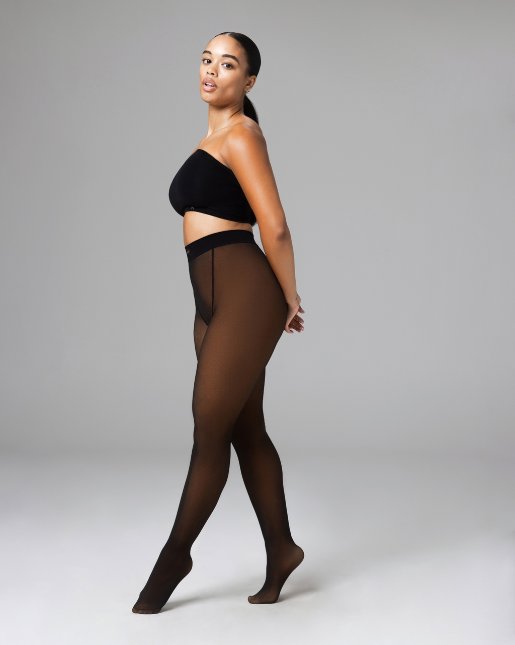 TOAST - FLEECE-LINED TIGHTS - SHEER ILLUSION