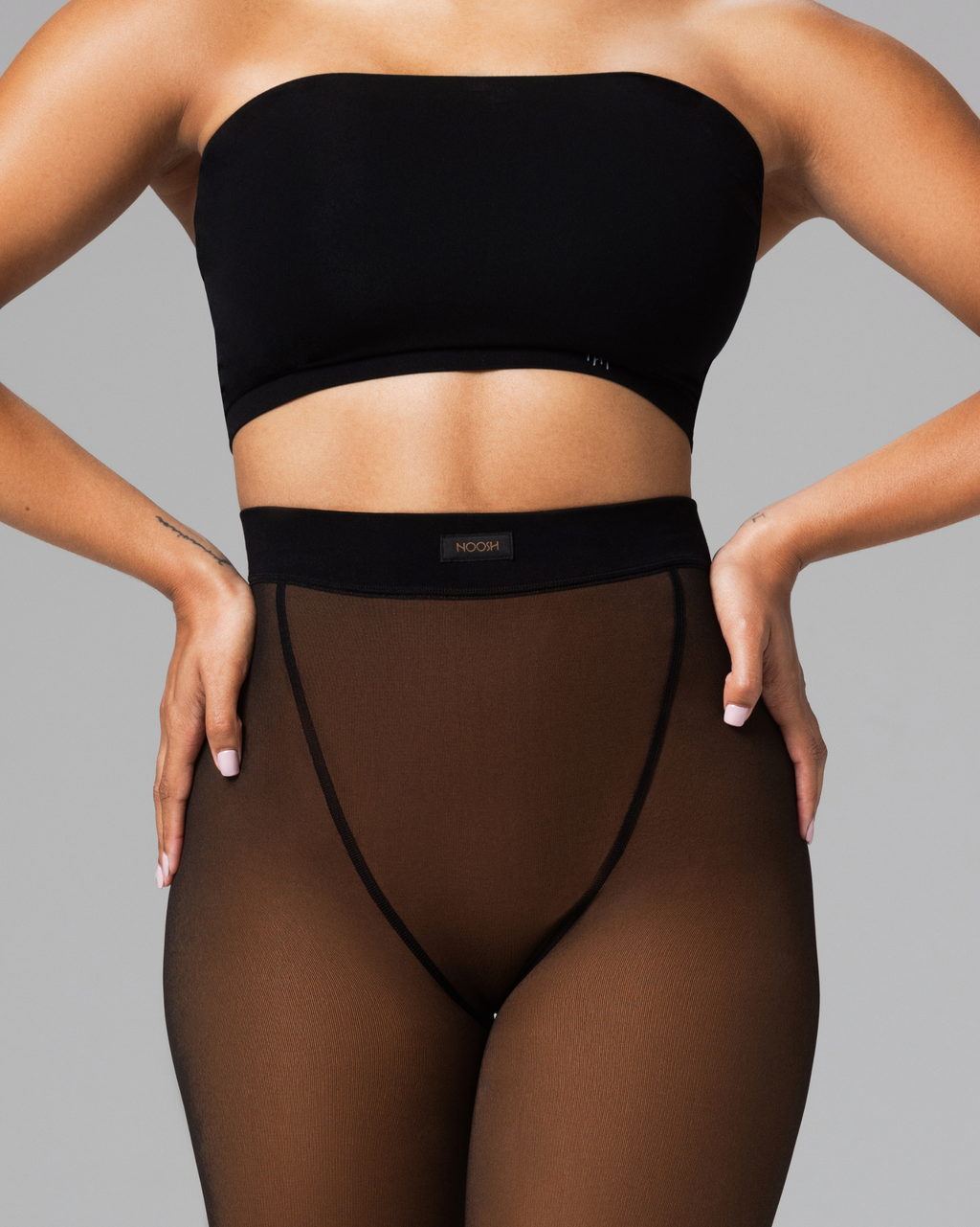 TOAST - FLEECE-LINED TIGHTS - SHEER ILLUSION