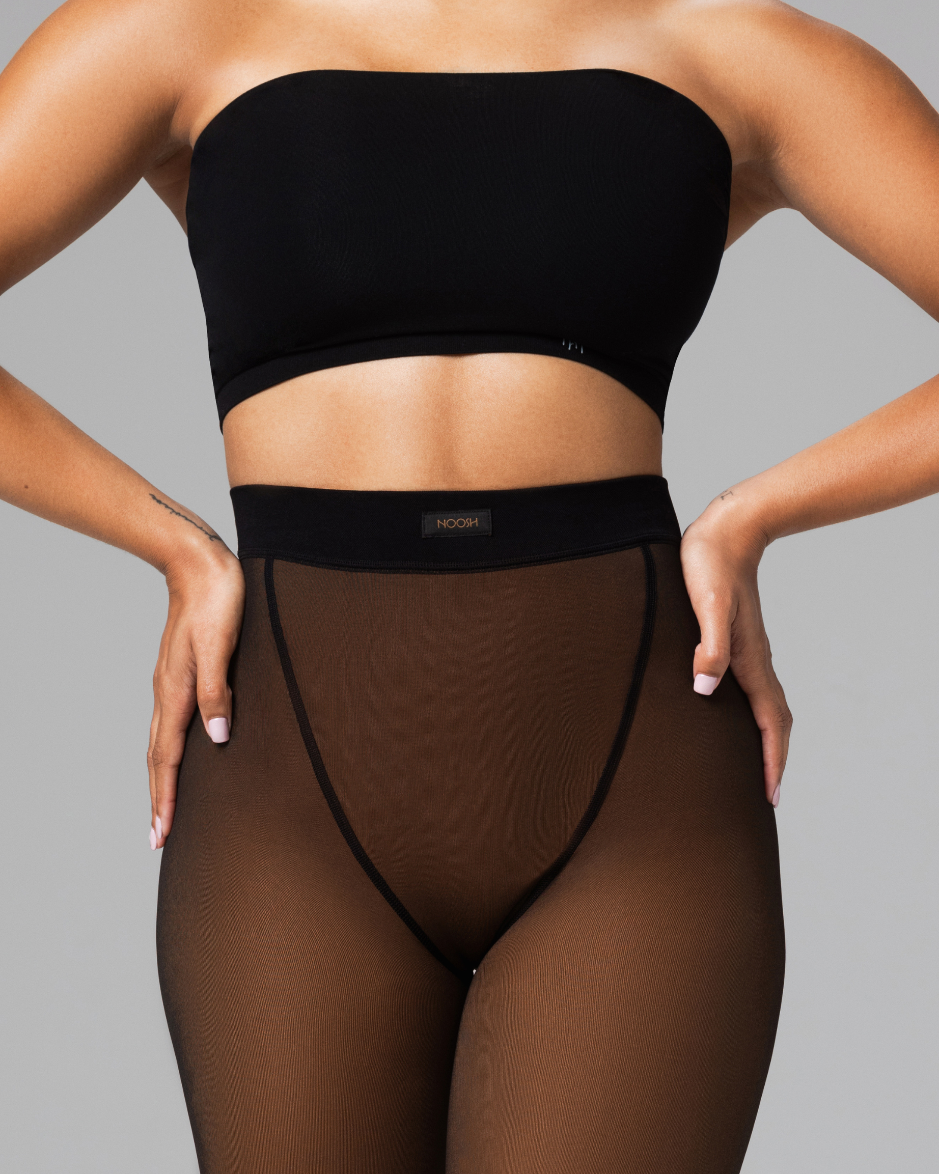 TOAST - FLEECE-LINED TIGHTS - SHEER ILLUSION
