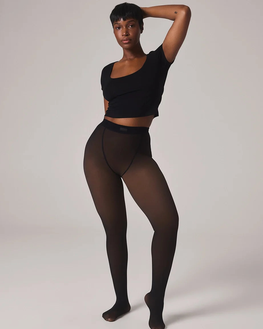 TOAST - FLEECE-LINED TIGHTS - SHEER ILLUSION