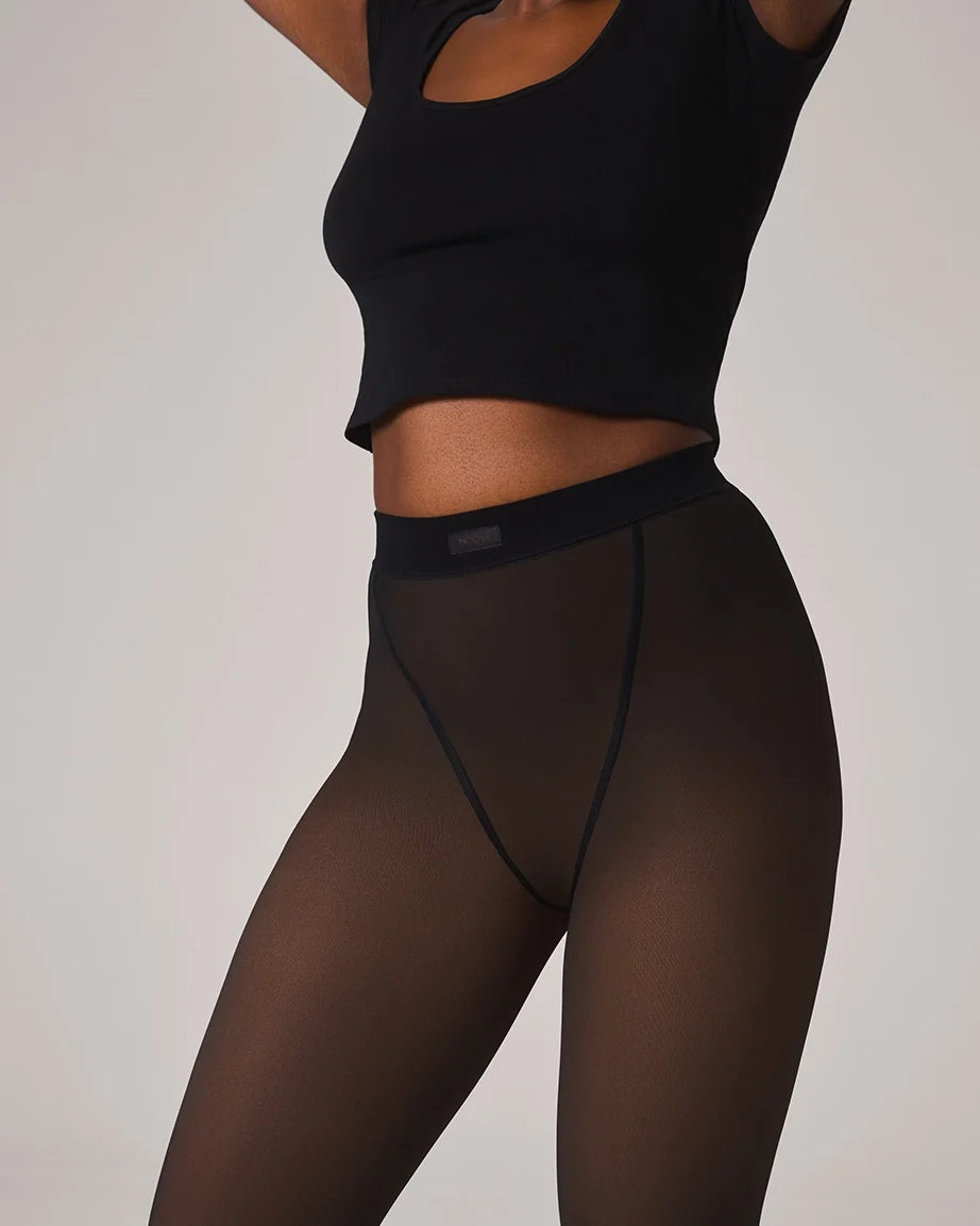 TOAST - FLEECE-LINED TIGHTS - SHEER ILLUSION
