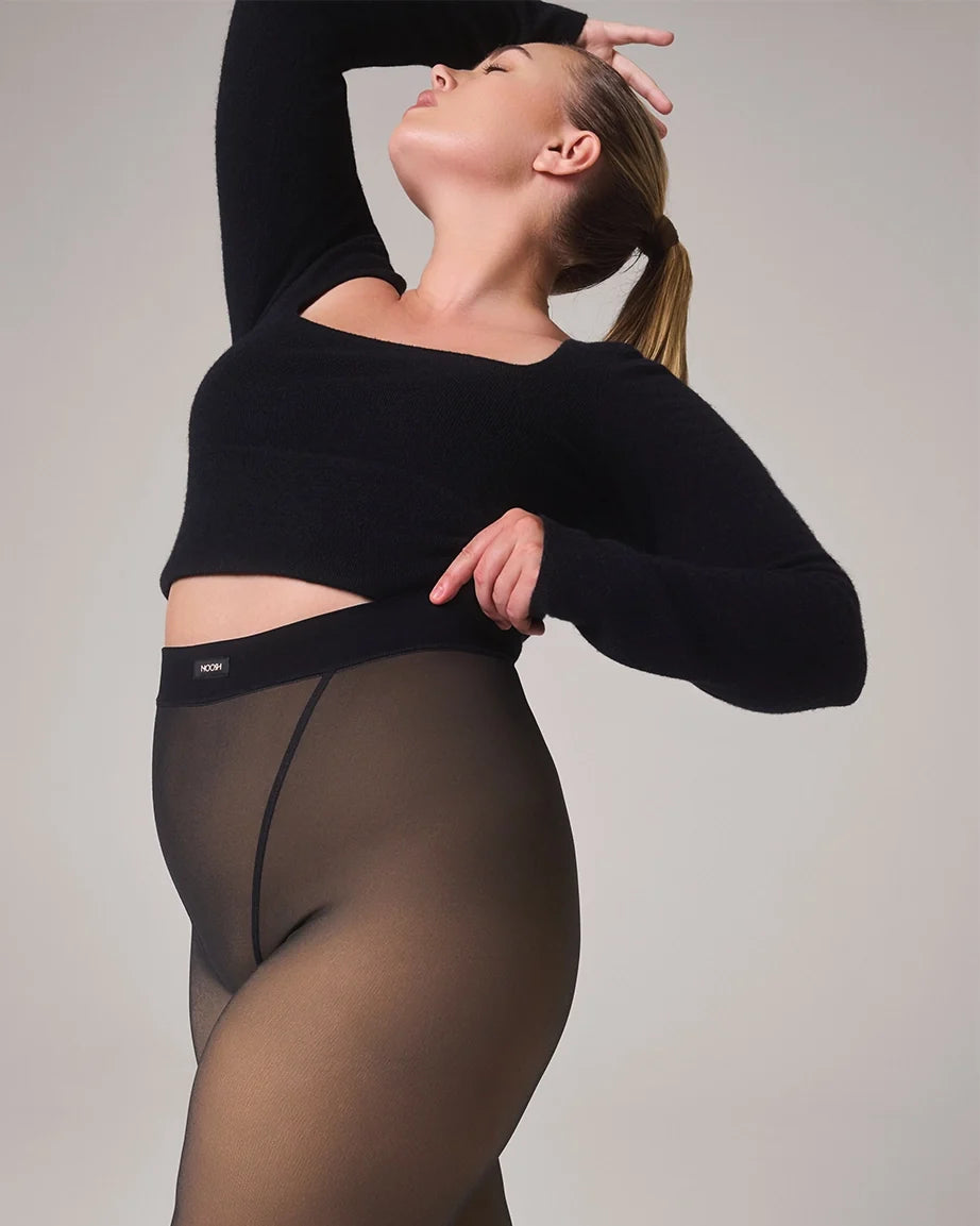 TOAST - FLEECE-LINED TIGHTS - SHEER ILLUSION