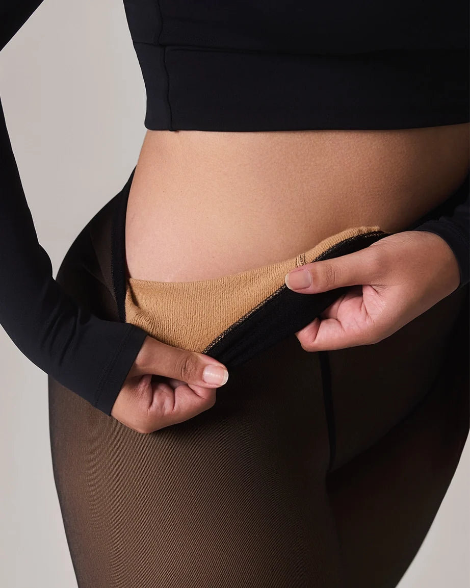 TOAST - FLEECE-LINED TIGHTS - SHEER ILLUSION